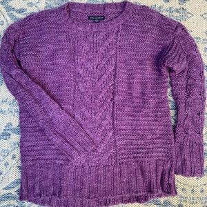American Eagle cozy purple sweater